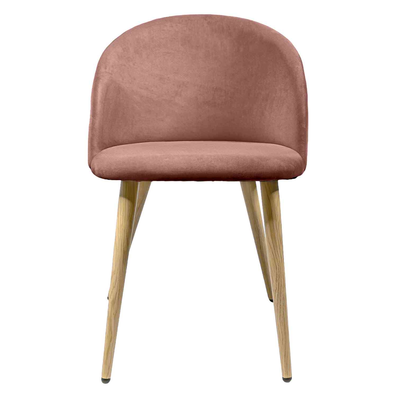 Foto 2 | Sillas para Comedor de Terciopelo Modernas Acolchadas Rosas 2 piezas