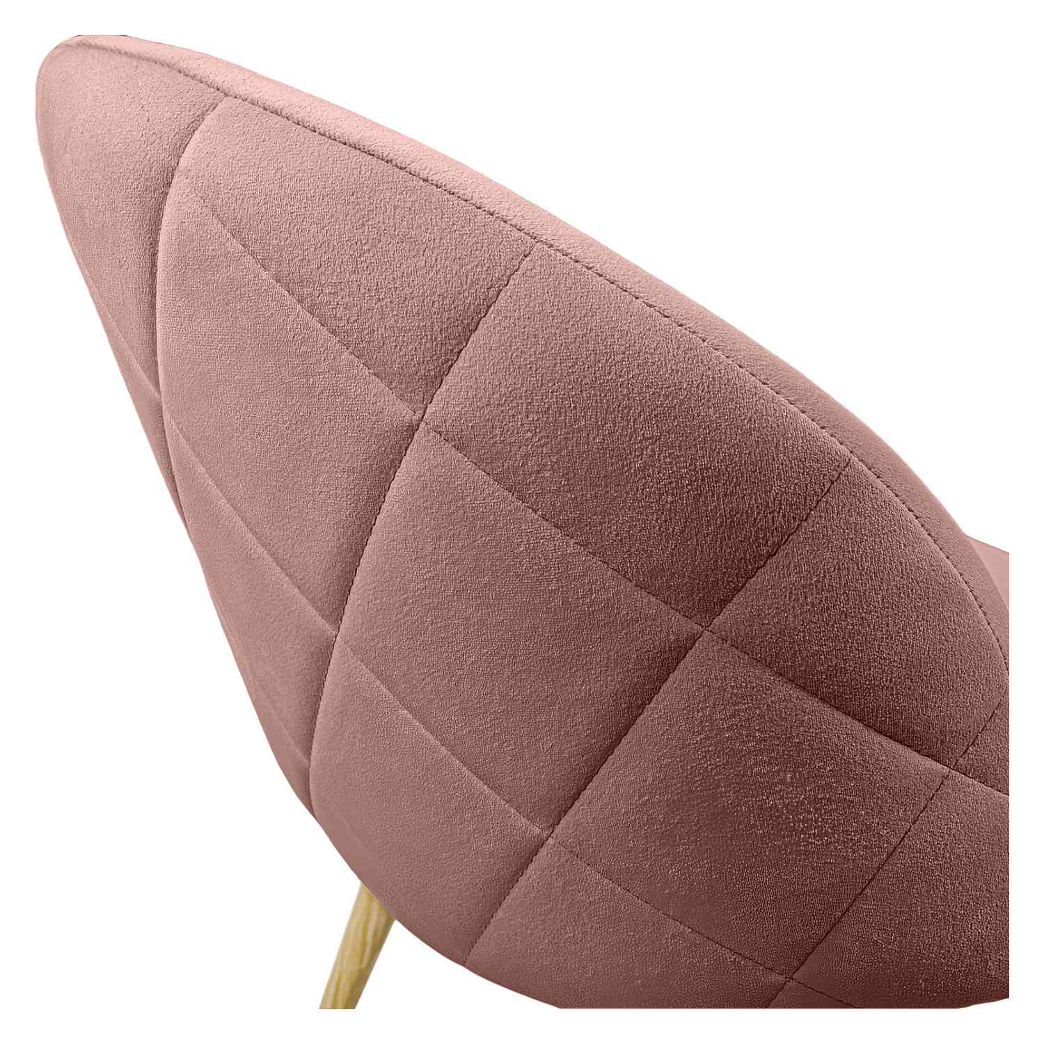 Foto 4 | Sillas para Comedor de Terciopelo Modernas Acolchadas Rosas 2 piezas