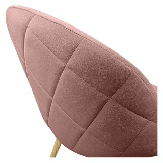 Foto 4 | Sillas para Comedor de Terciopelo Modernas Acolchadas Rosas 2 piezas