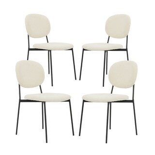 Foto 1 | Silla para Comedor Bouclé Gl-0010 Gaon Legacy Beige Elegante Set 4