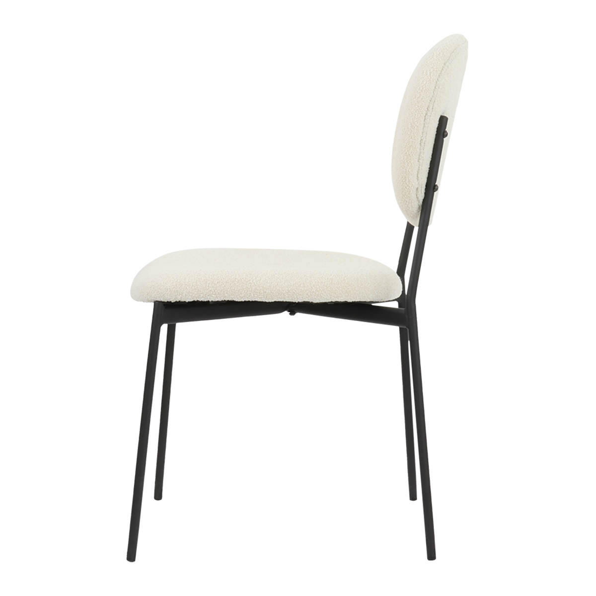 Foto 9 pulgar | Silla para Comedor Bouclé Gl-0010 Gaon Legacy Beige Elegante Set 4
