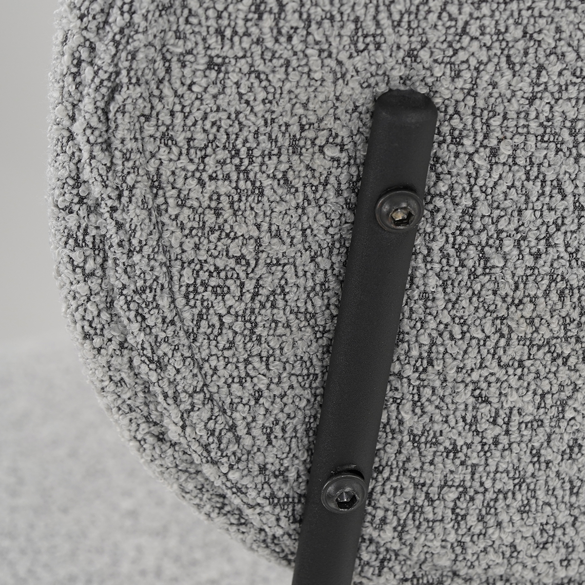 Foto 6 pulgar | Silla para Comedor Bouclé Gl-0010 Gaon Legacy Gris Elegante Set 4
