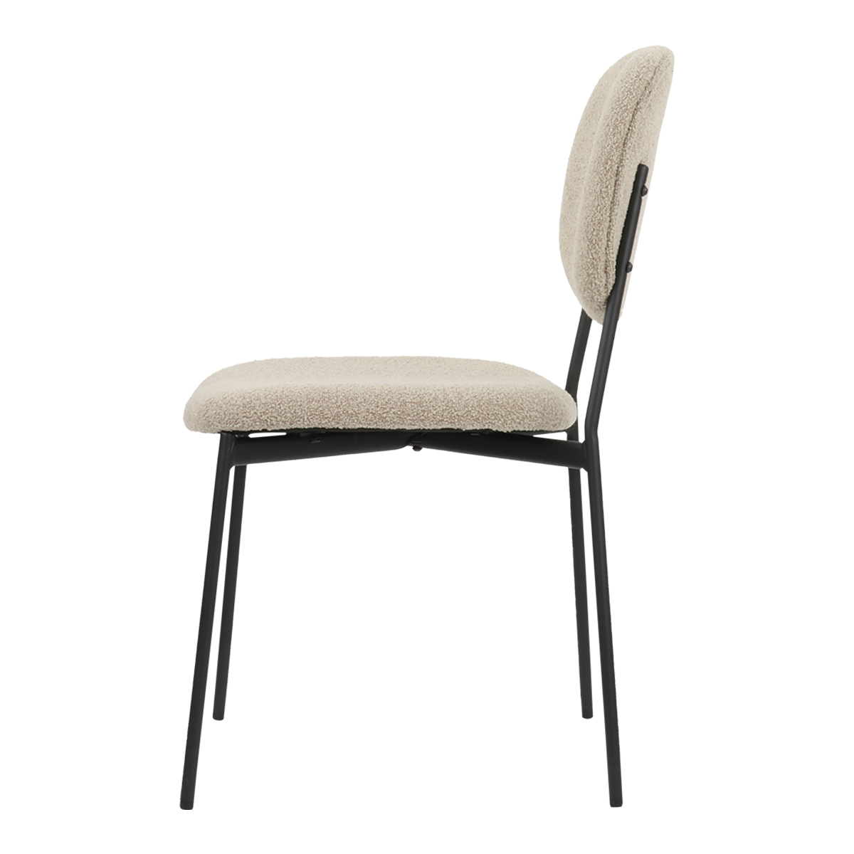 Foto 9 pulgar | Silla para Comedor Bouclé Gl-0010 Gaon Legacy Taupe Elegante Set 2