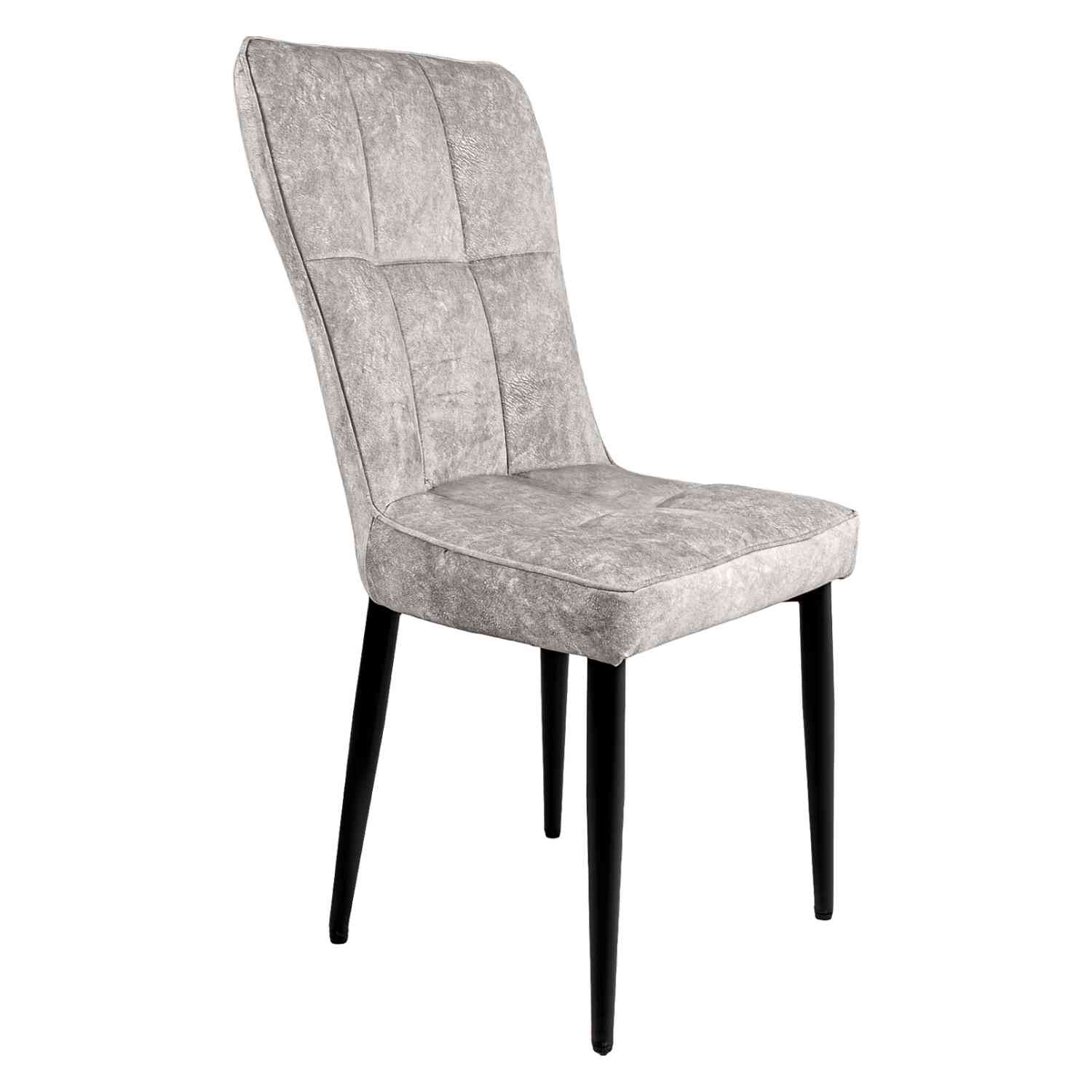Foto 6 | Juego de 4 Sillas Rack & Pack Vinipiel Gris Claro