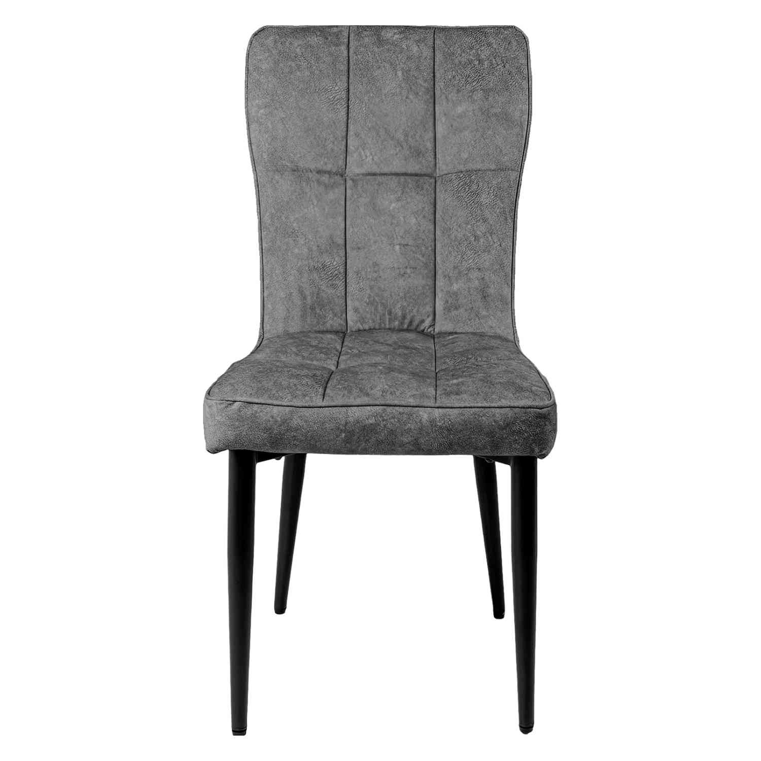 Foto 4 pulgar | Juego de 4 Sillas Rack & Pack Vinipiel Gris Oscuro
