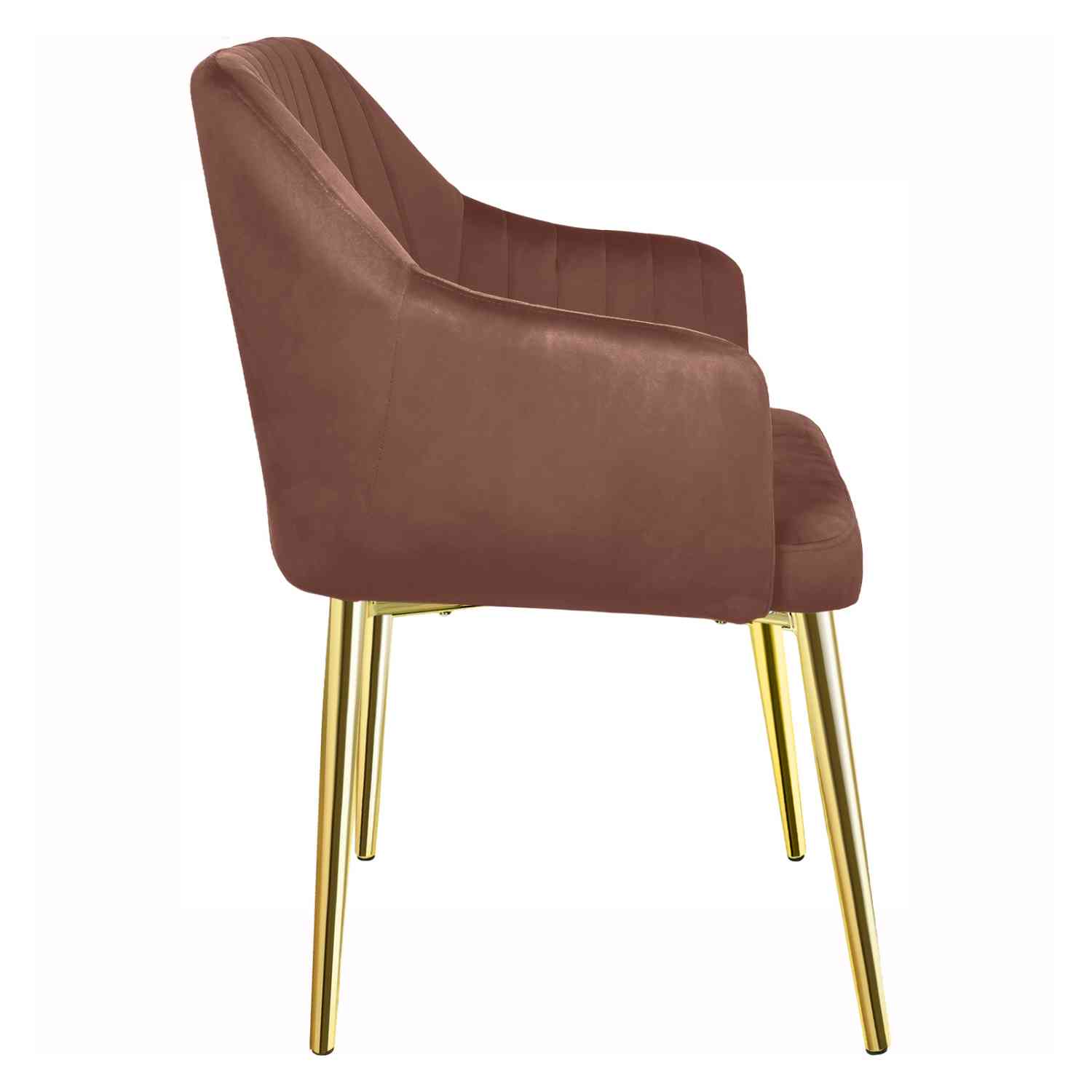 Foto 2 | Set de 2 Sillones Sillas de Comedor Modernos de Terciopelo Rosa Elegantes
