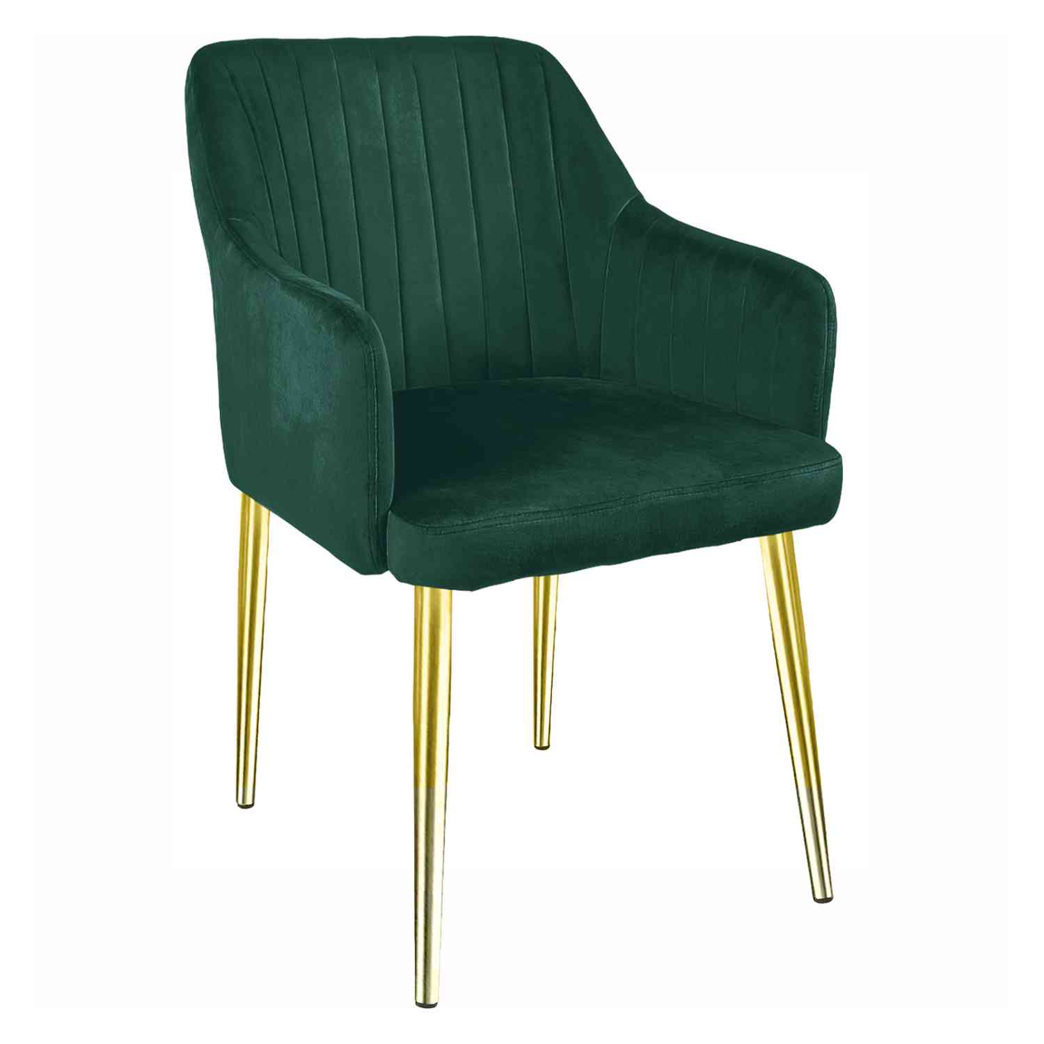 Foto 2 pulgar | Set de 2 Sillones Comedor Modernos de Terciopelo Verde Elegante