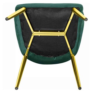 Foto 3 | Set de 2 Sillones Comedor Modernos de Terciopelo Verde Elegante