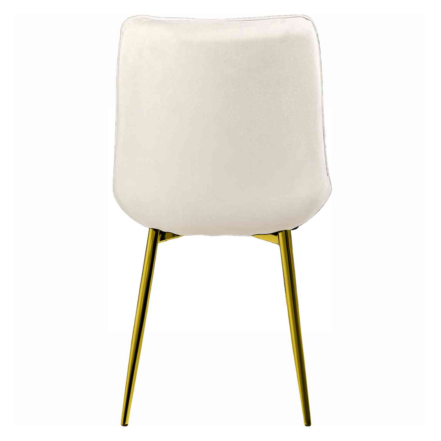 Foto 6 | Set Sillas para Comedor Tapizadas Terciopelo Blanco 2 Piezas