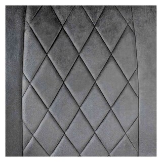 Foto 6 | Set Sillas para Comedor Tapizadas Terciopelo Modernas Gris 2 Piezas
