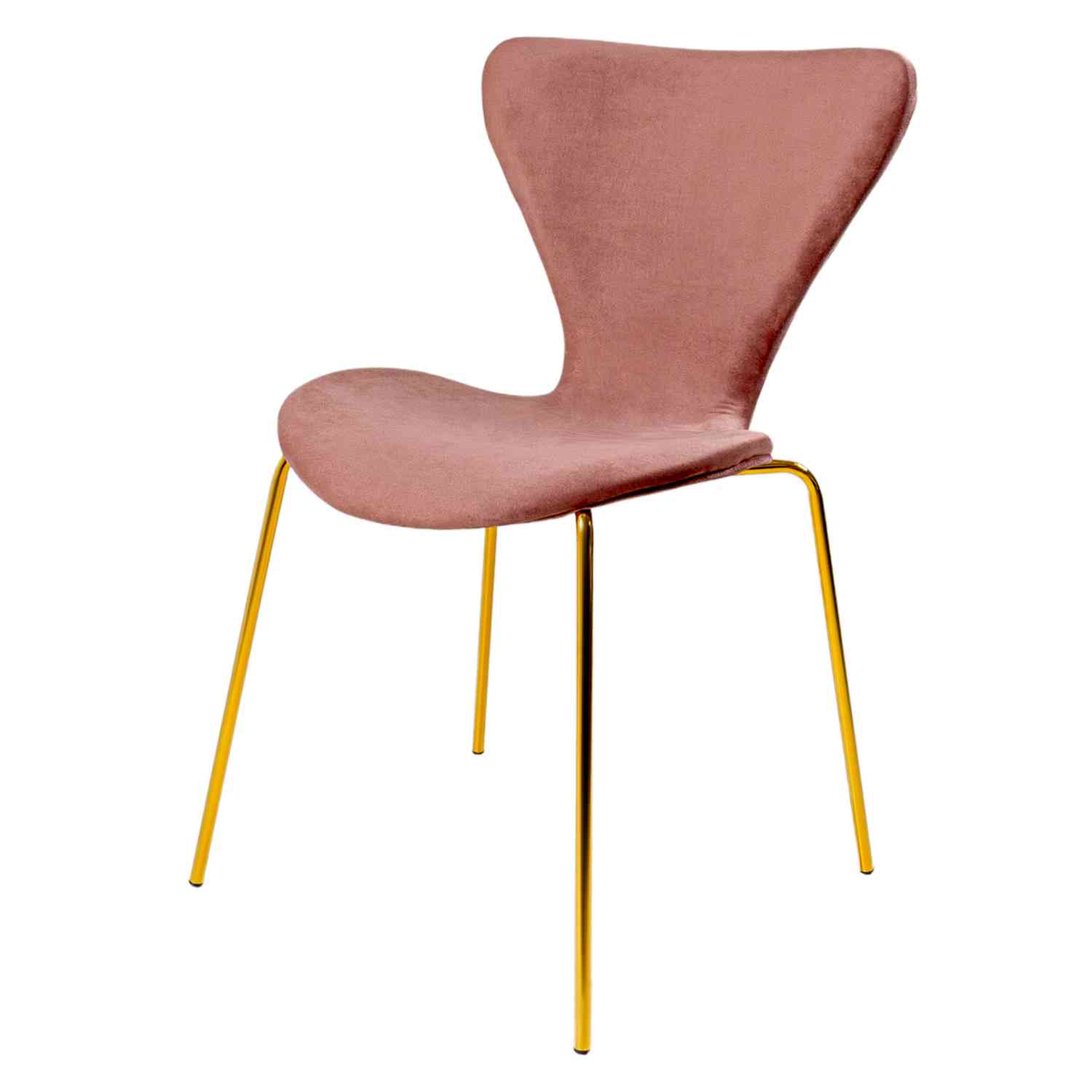 Foto 1 | Sillas de Terciopelo para Comedor Rosa 4 Piezas