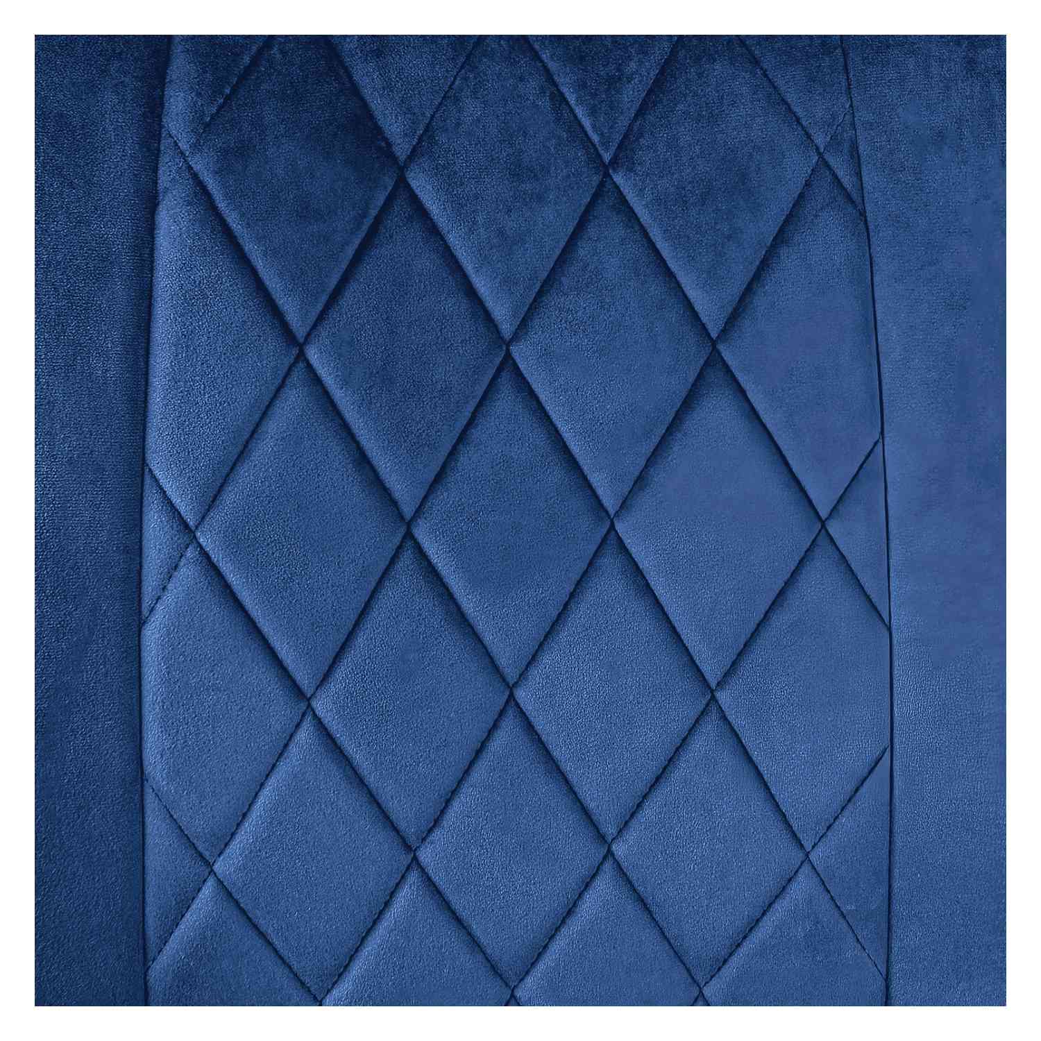 Foto 6 | Set Sillas Comedor Tapizadas Terciopelo Modernas Azul 2 Piezas