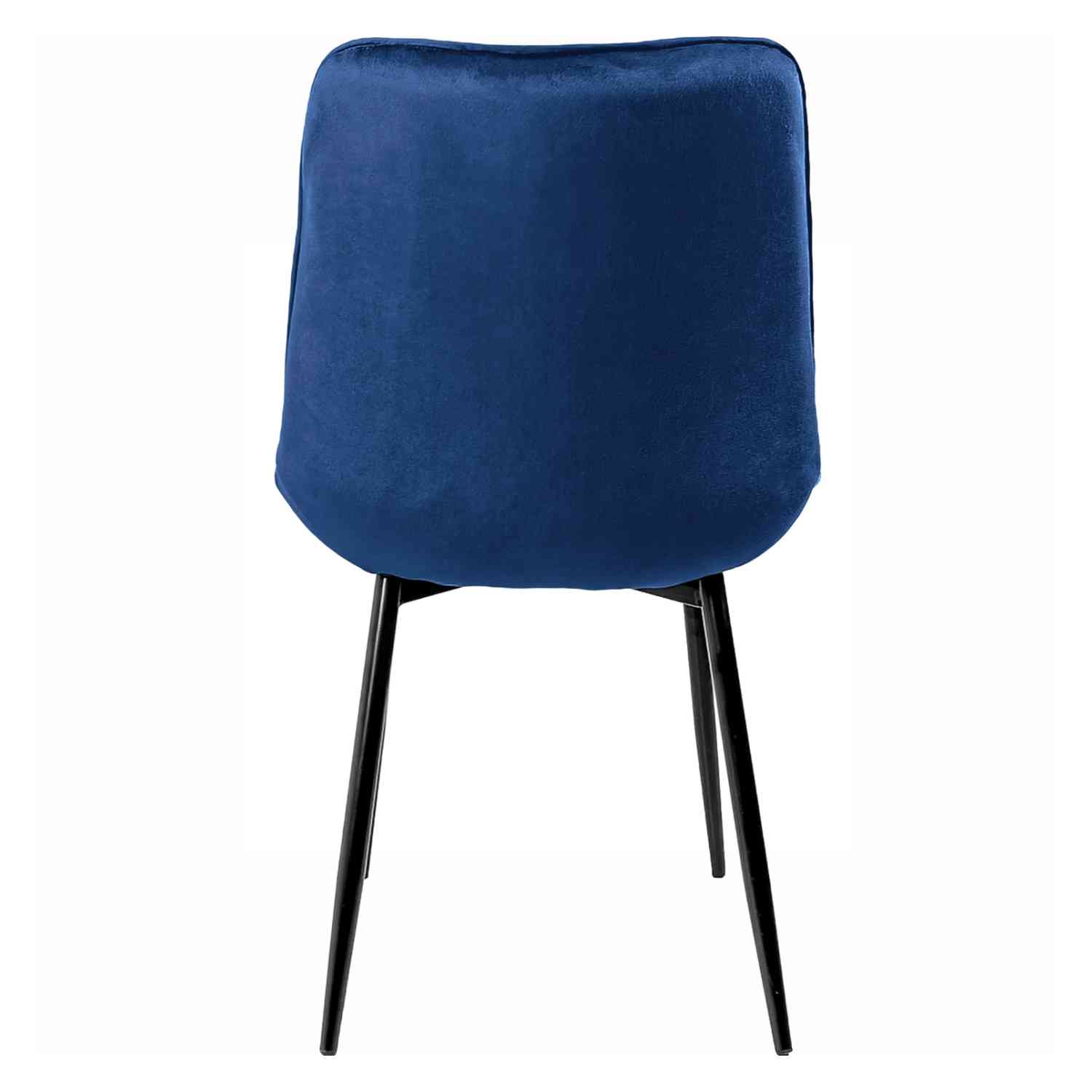 Foto 8 pulgar | Set Sillas Comedor Tapizadas Terciopelo Modernas Azul 2 Piezas