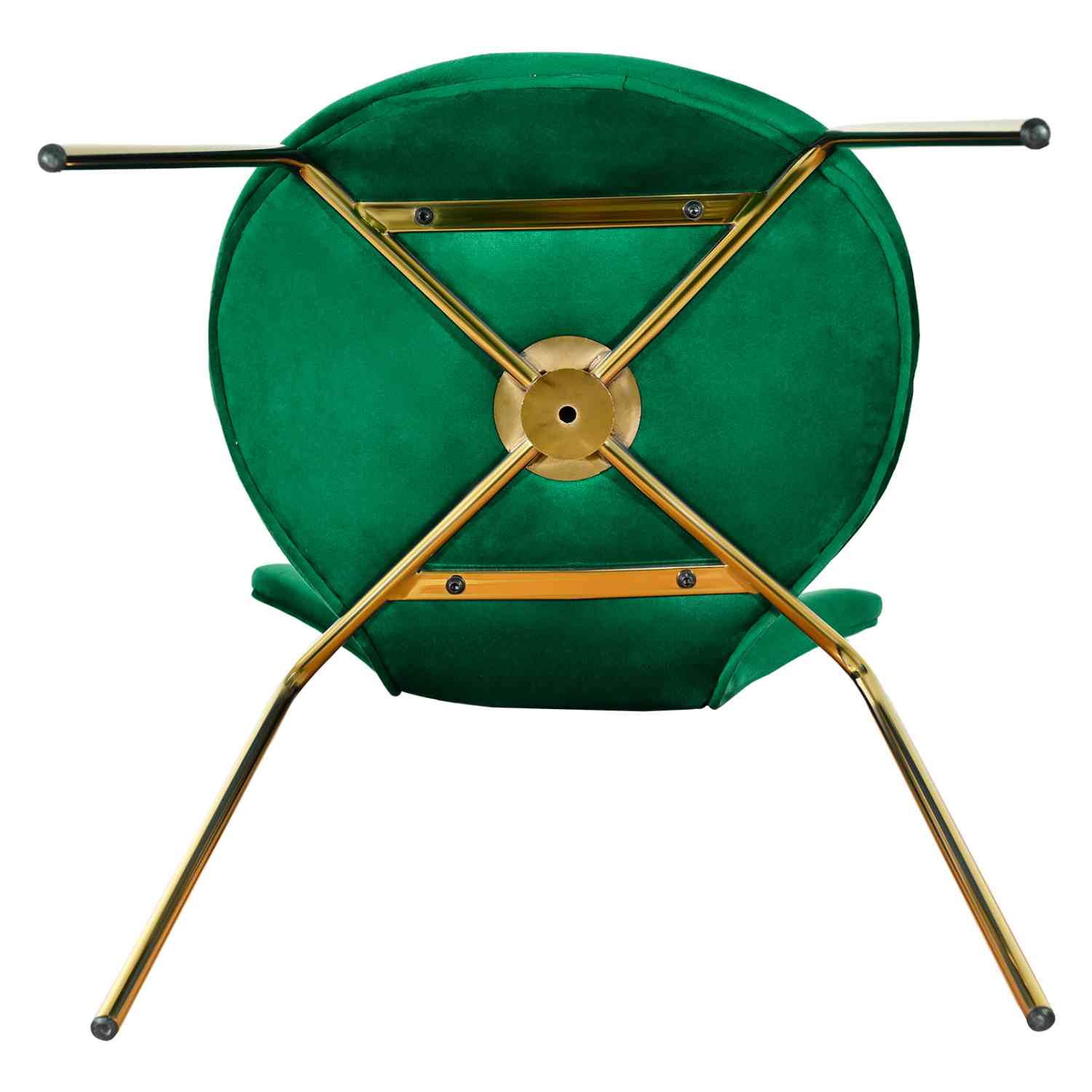 Foto 3 | Sillas de Terciopelo Verde 4 Piezas