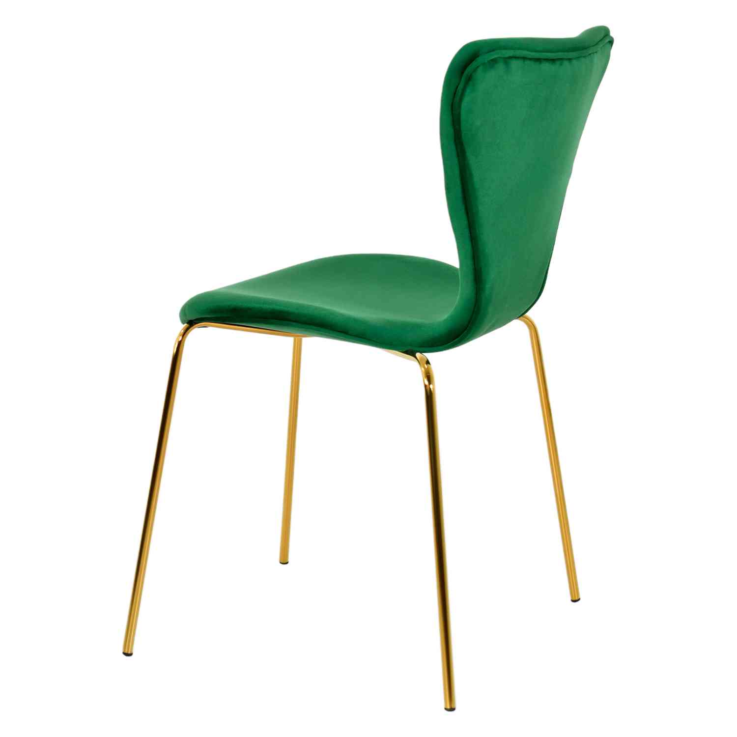 Foto 4 | Sillas de Terciopelo Verde 4 Piezas