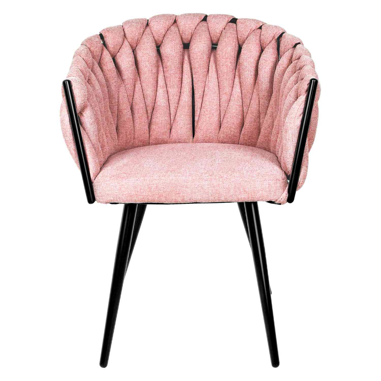 Foto 6 pulgar | Set 2 Sillas para Comedor Rosas Patrón Tejido Elegante Moderno