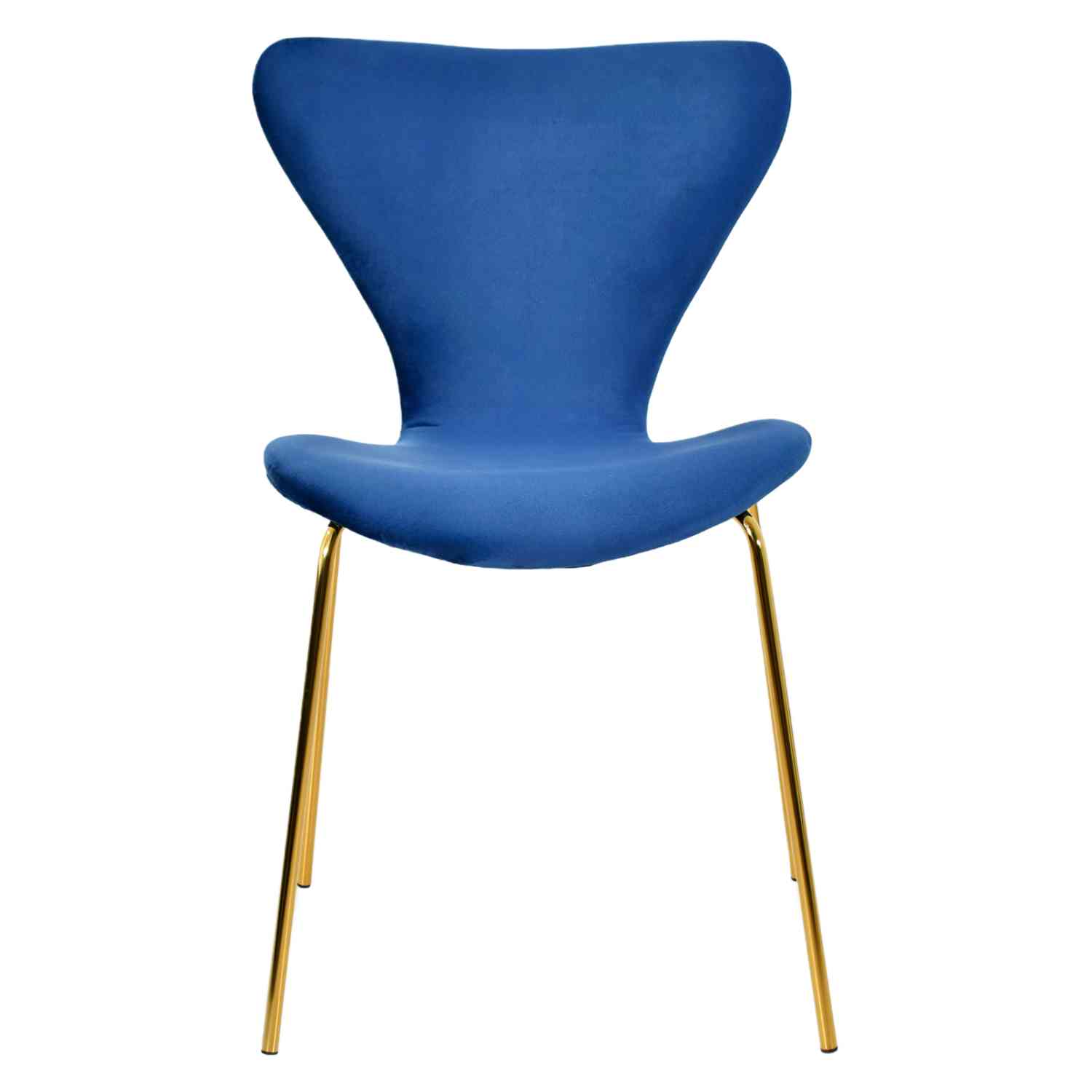 Foto 2 | Juego Set 4 Sillas Rack & Pack Terciopelo Azul