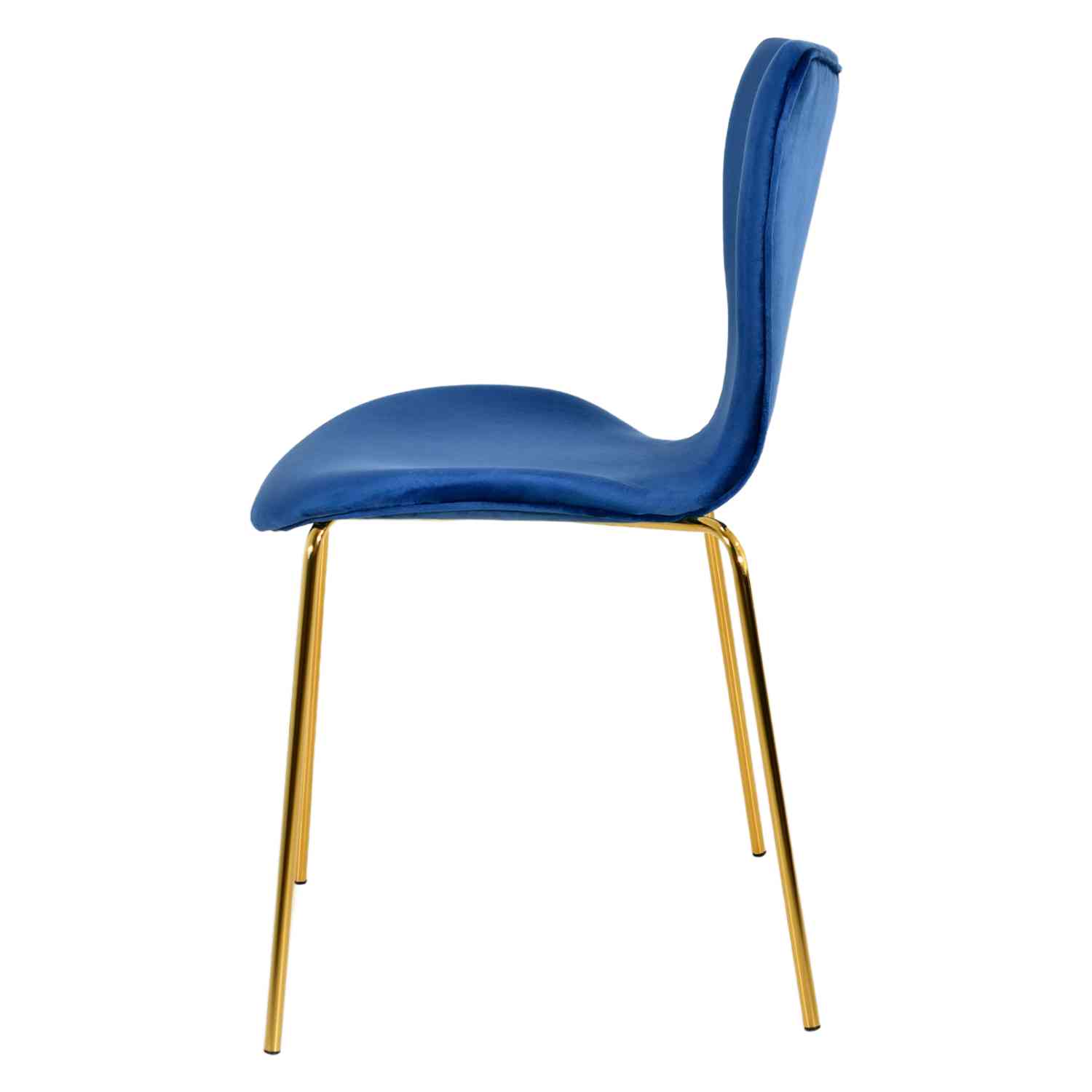 Foto 4 pulgar | Juego Set 4 Sillas Rack & Pack Terciopelo Azul