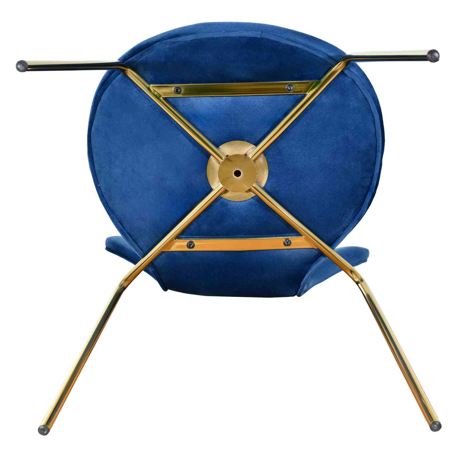 Foto 5 pulgar | Juego Set 4 Sillas Rack & Pack Terciopelo Azul