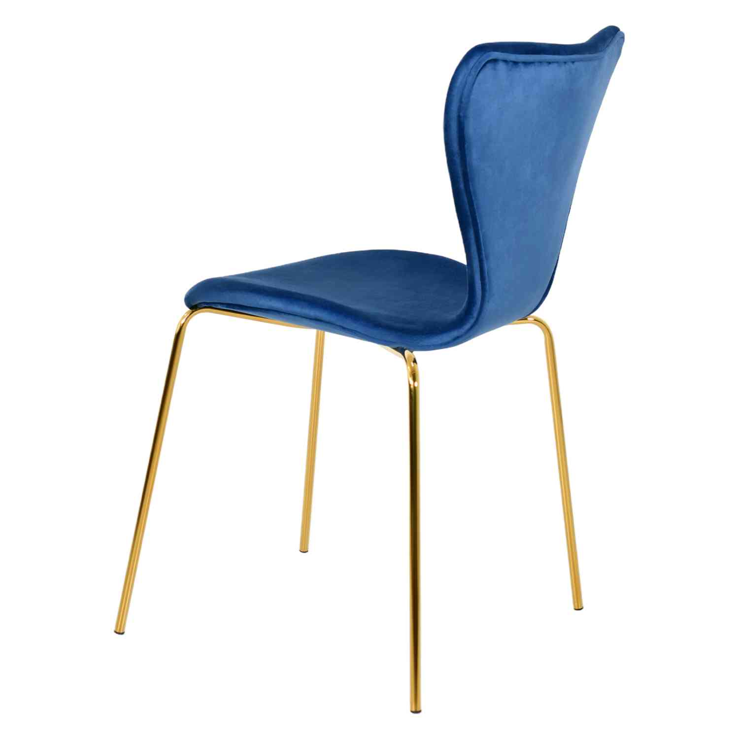Foto 6 pulgar | Juego Set 4 Sillas Rack & Pack Terciopelo Azul
