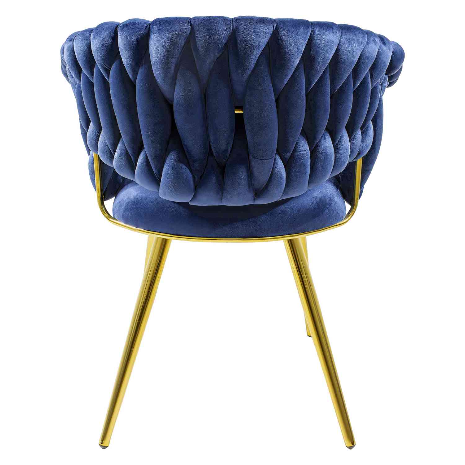 Foto 5 pulgar | Silla de Terciopelo Azul Premium con Diseño Elegante y Resistencia Garantizada