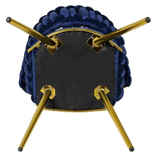 Foto 5 | Silla de Terciopelo Azul Premium con Diseño Elegante y Resistencia Garantizada