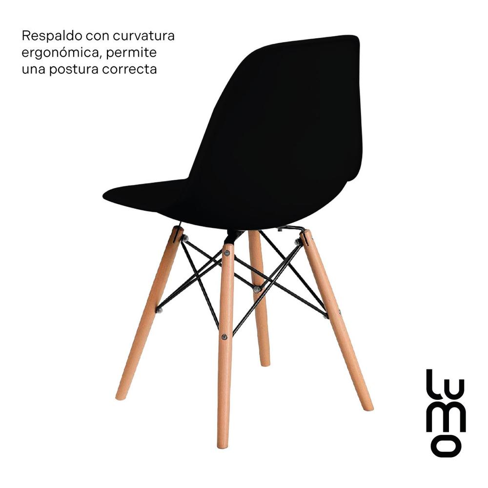 Foto 6 | Set X 4 Sillas Comedor Tipo Eames Minimalistas Reforzadas