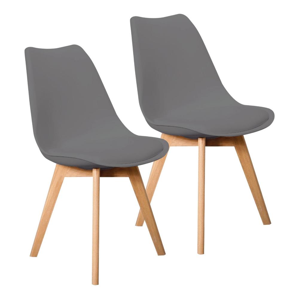 Foto 2 pulgar | Set/kit 2 Silla Tulip Hood Acojinada Moderna Minimalista