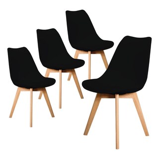 Foto 1 | Set/kit 4 Silla Tulip Eames Acojinada Minimalista Moderna