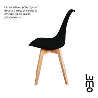 Foto 5 | Set/kit 4 Silla Tulip Eames Acojinada Minimalista Moderna