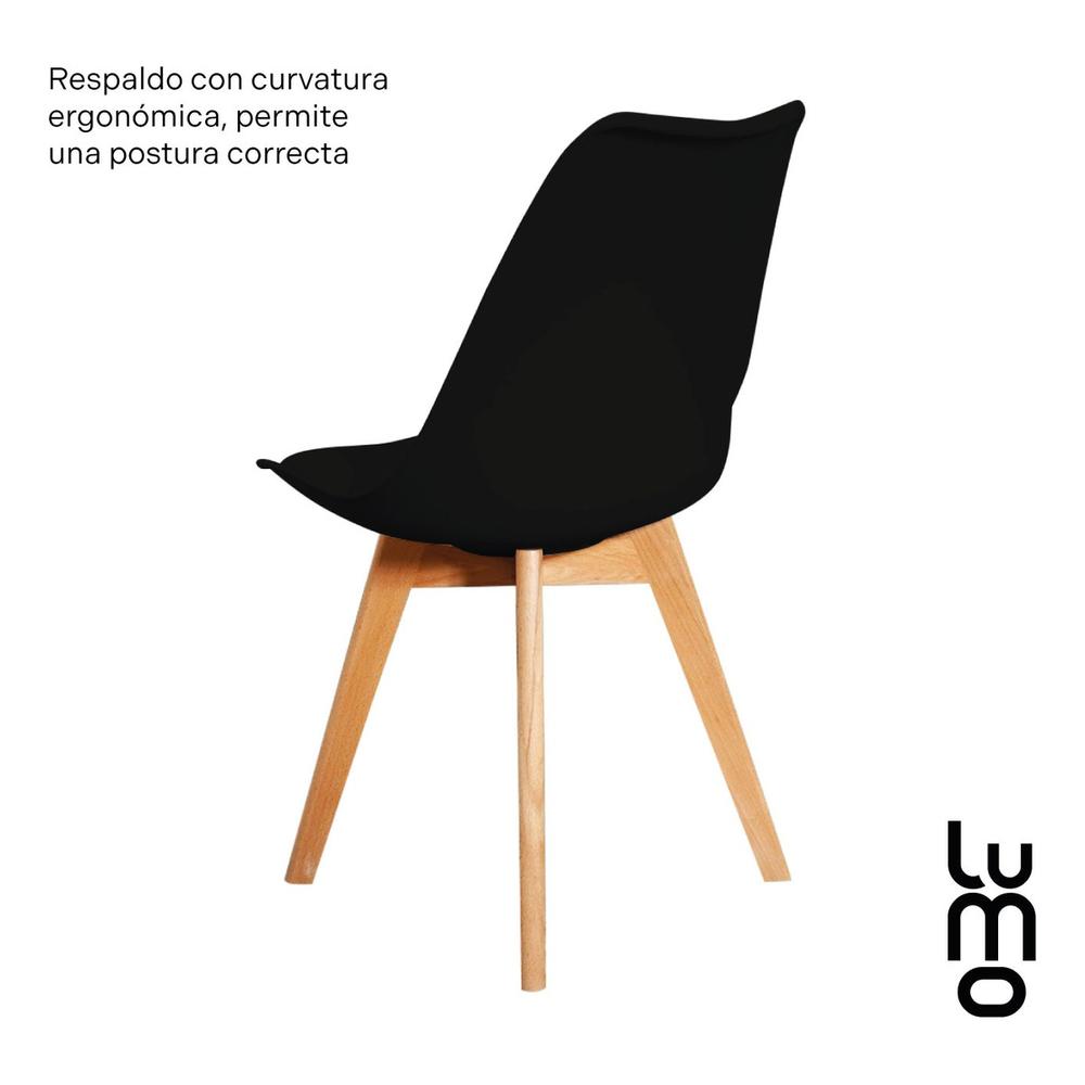 Foto 7 pulgar | Set/kit 4 Silla Tulip Eames Acojinada Minimalista Moderna