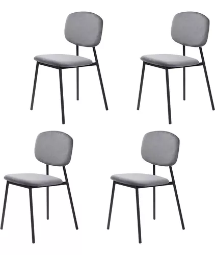 Foto 2 pulgar | Set de Sillas Modernas Minimalistas Eke 4 Piezas