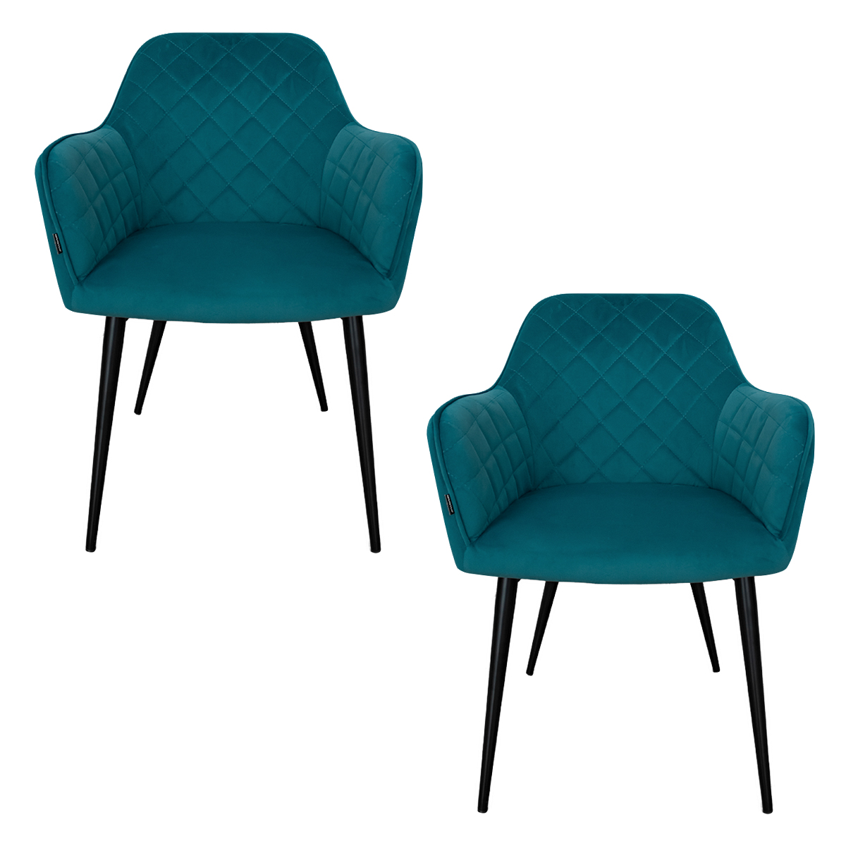 Foto 2 pulgar | Set De 2 Sillas Velvet Modernas Para Comedor Marca Gravita
