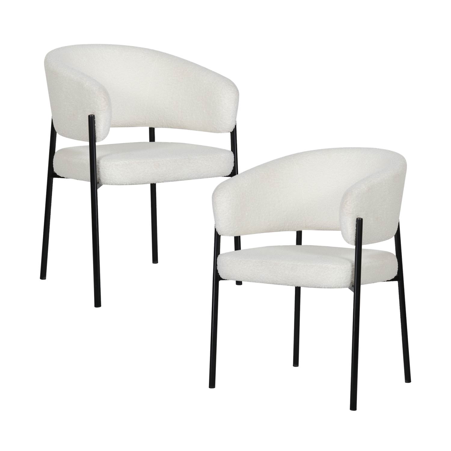 Sillas para Comedor Top Living Blancas 2 Piezas