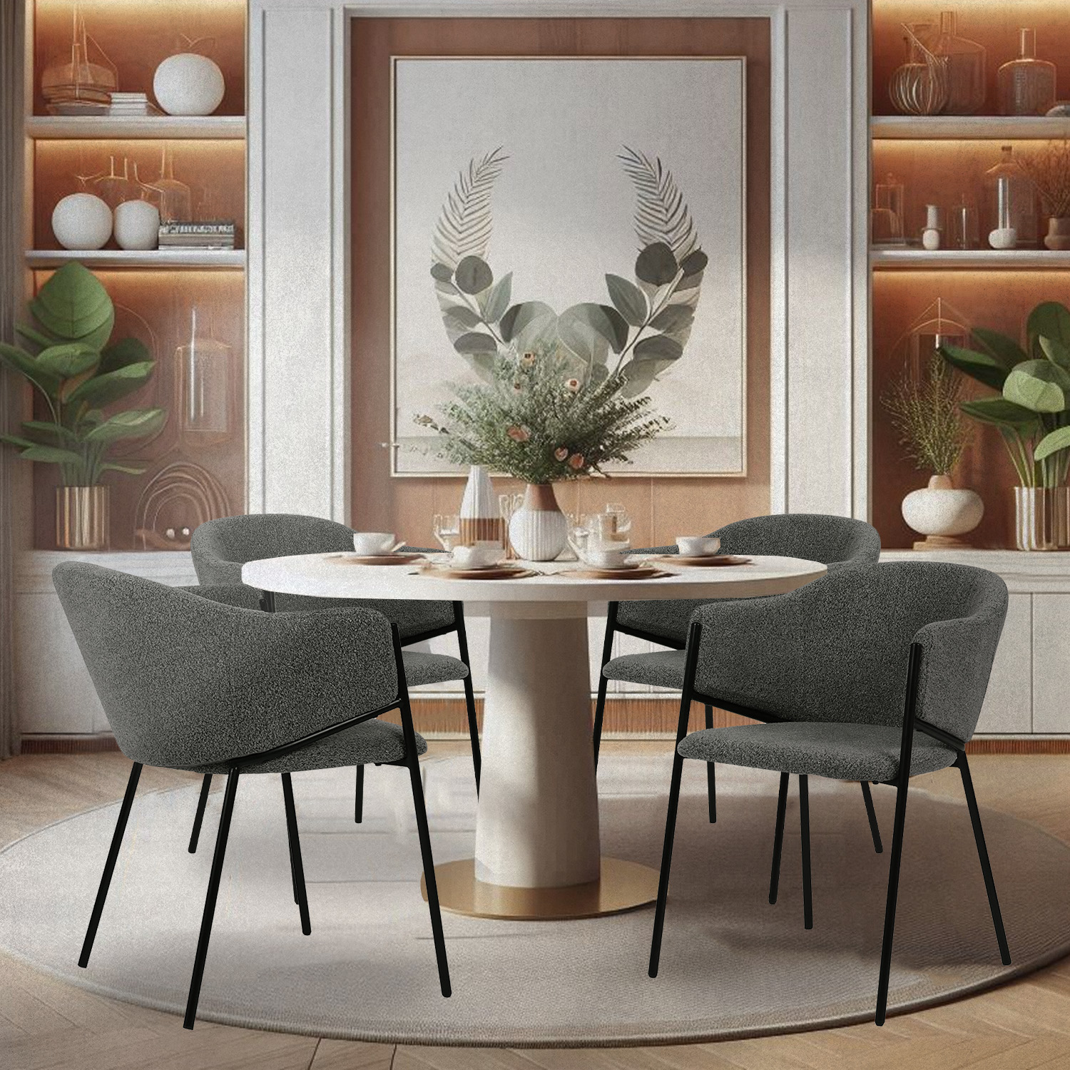 Foto 2 | Set De 2 Sillas De Comedor 2101 Isolla Gris