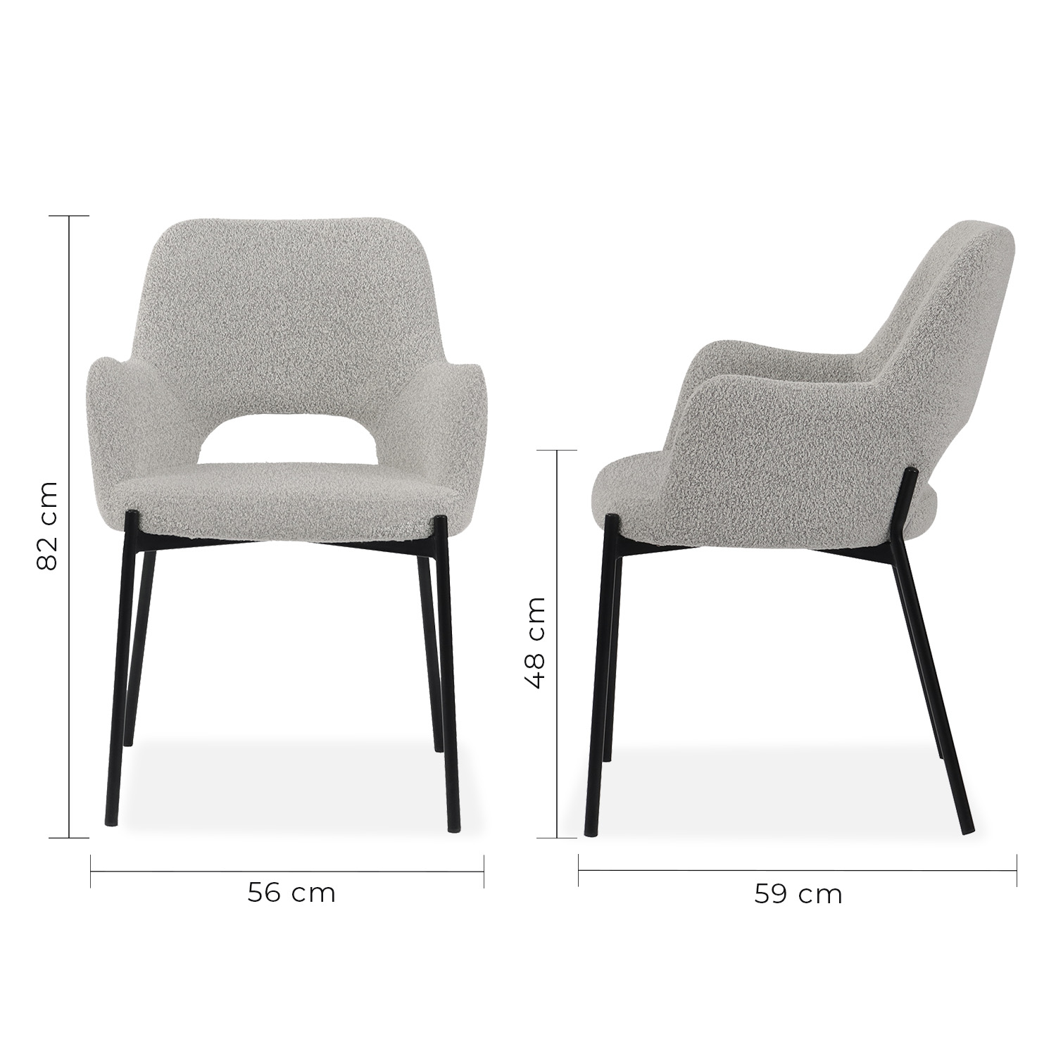 Foto 6 | Set De 2 Sillas De Comedor 3038 Shcola Blanca