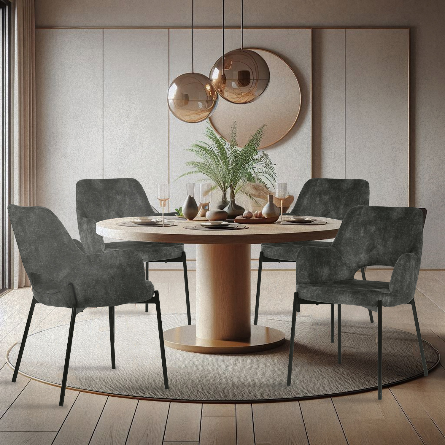 Foto 7 | Set De 2 Sillas De Comedor 3038 Shcola Gris