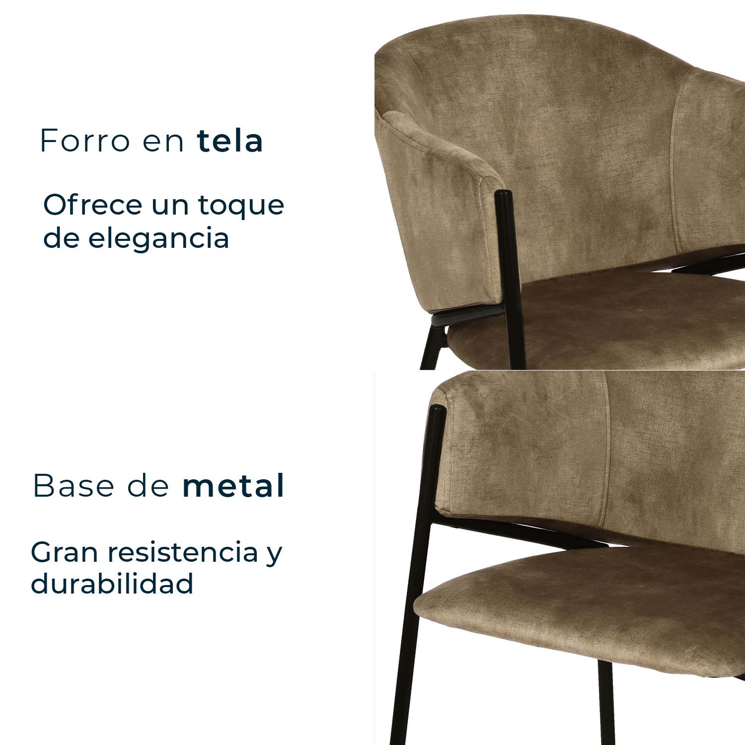 Foto 6 pulgar | Set De 2 Sillas De Comedor 2101 Isolla Cafe