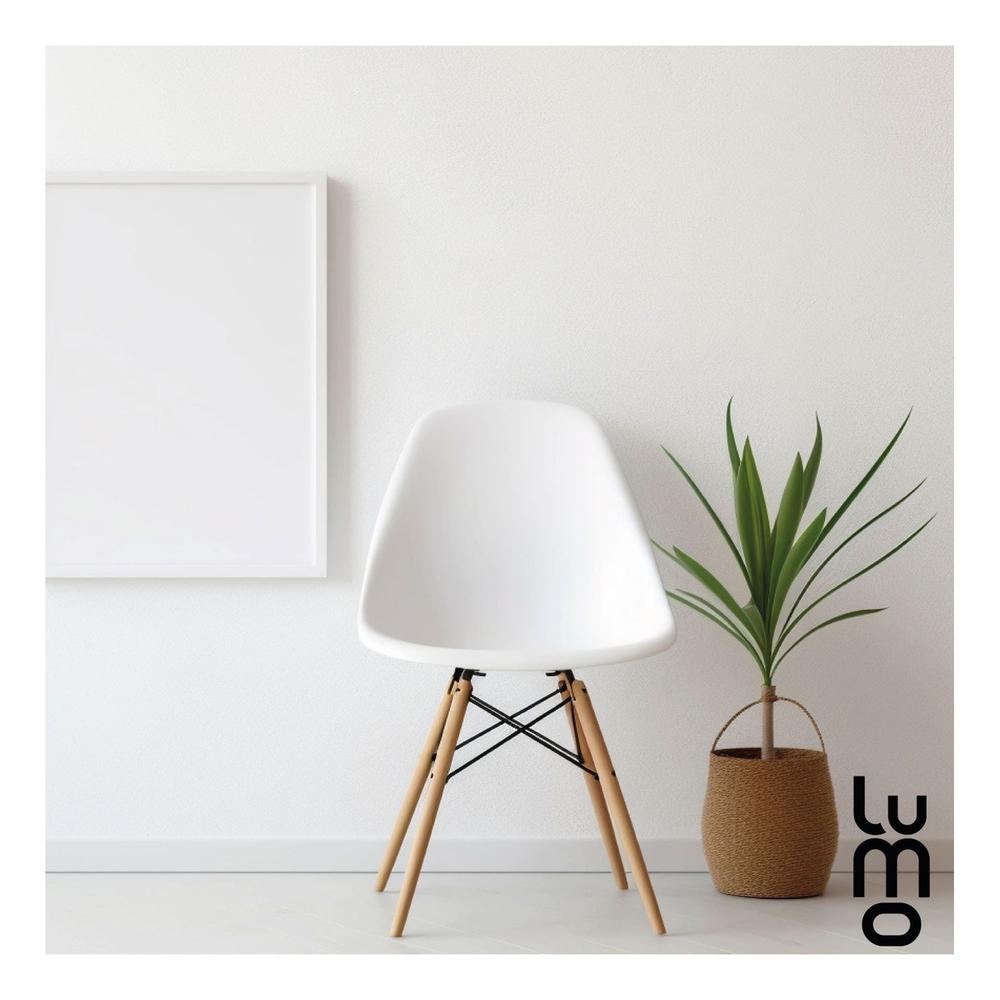 Foto 5 pulgar | Set X 2 Sillas Tipo Eames Comedor Reforzadas Estructura