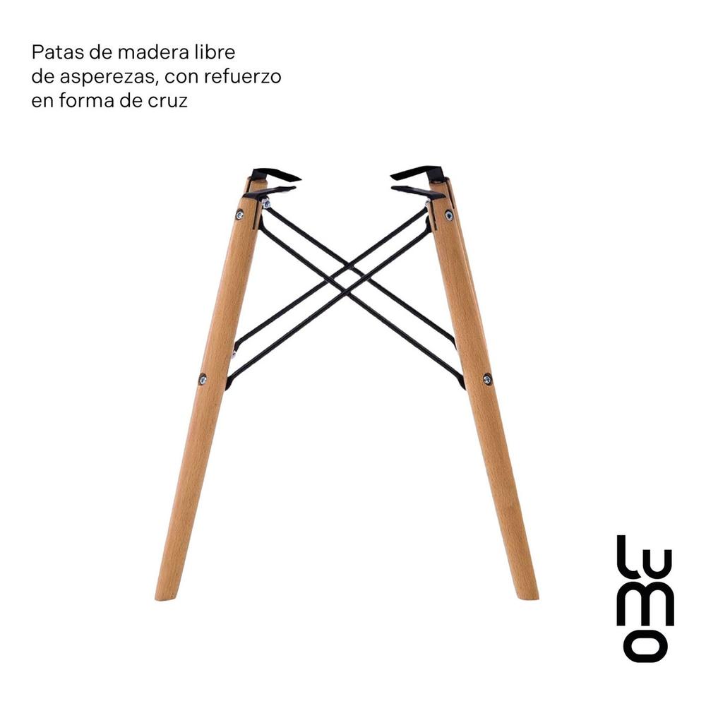 Foto 8 pulgar | Set X 2 Sillas Tipo Eames Comedor Reforzadas Estructura