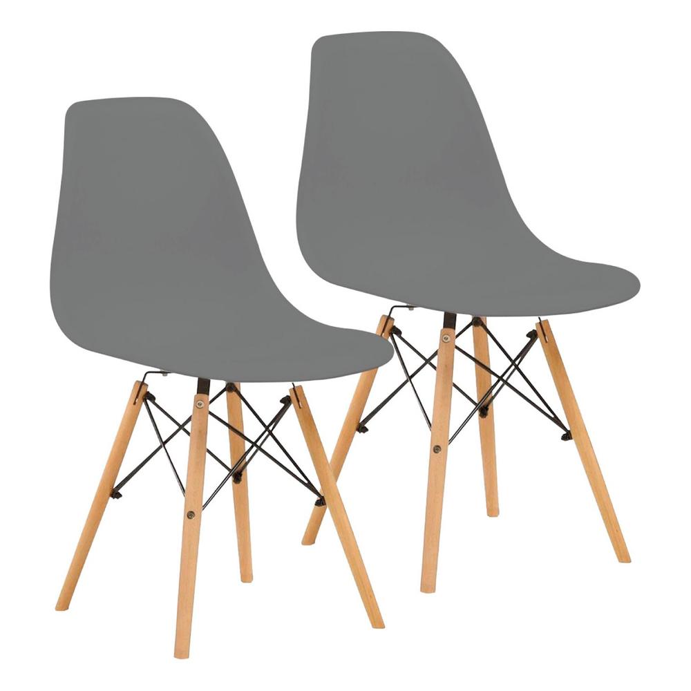 Foto 2 pulgar | Set X 2 Sillas Tipo Eames Comedor Reforzadas Estructura
