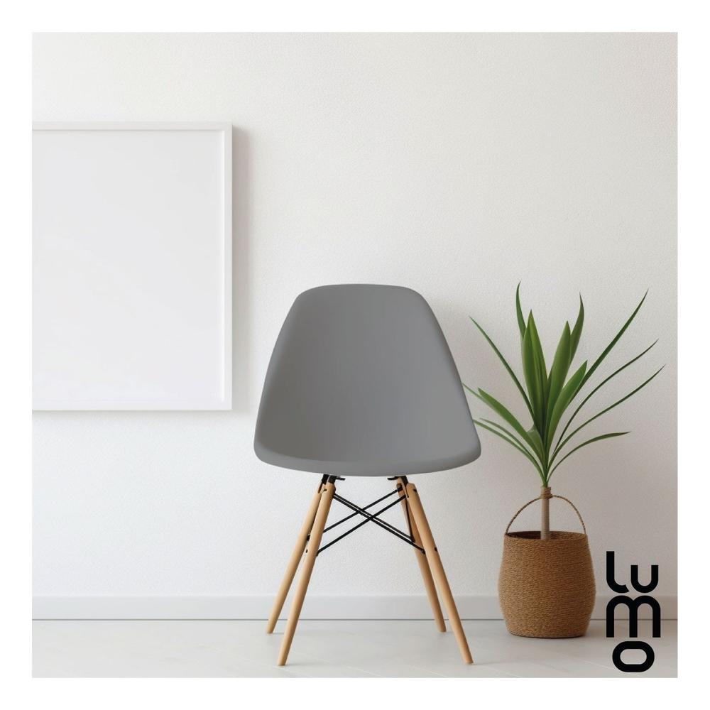 Foto 5 pulgar | Set X 2 Sillas Tipo Eames Comedor Reforzadas Estructura
