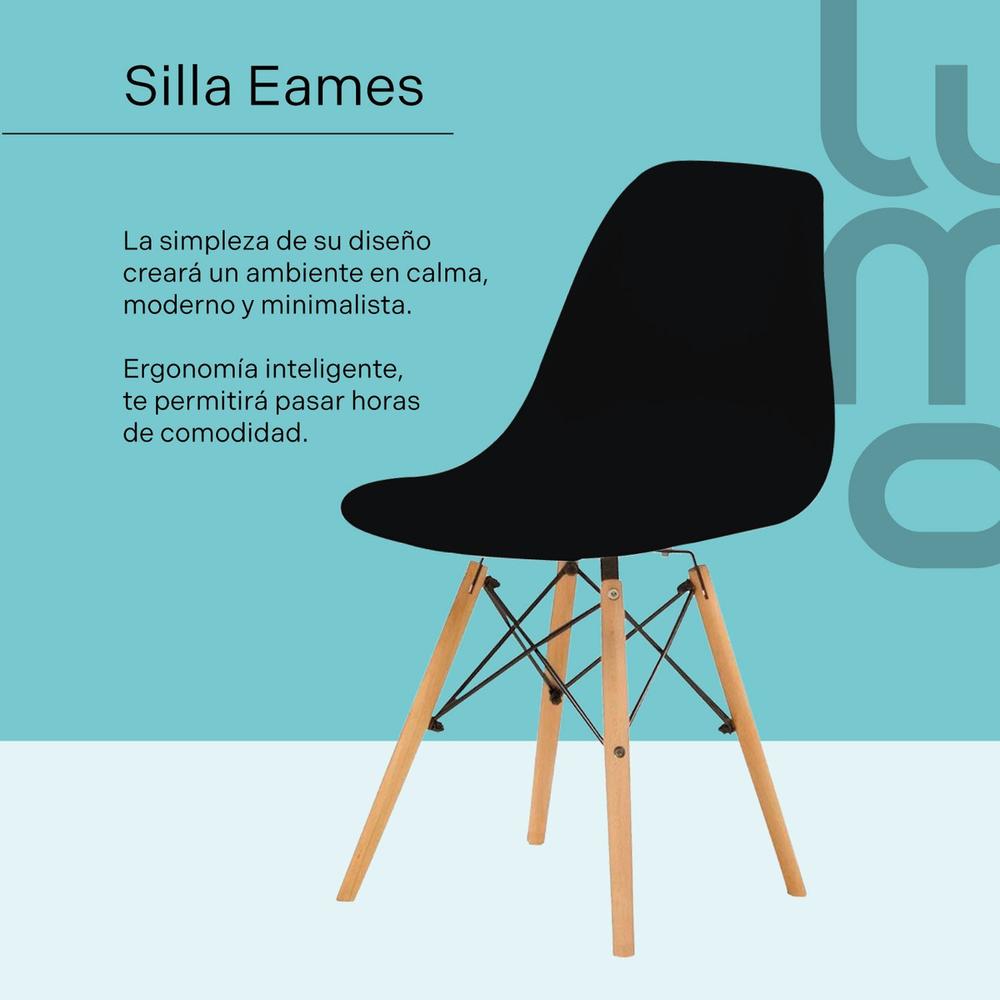 Foto 2 | Set X 6 Sillas Tipo Eames Comedor Reforzadas Estructura