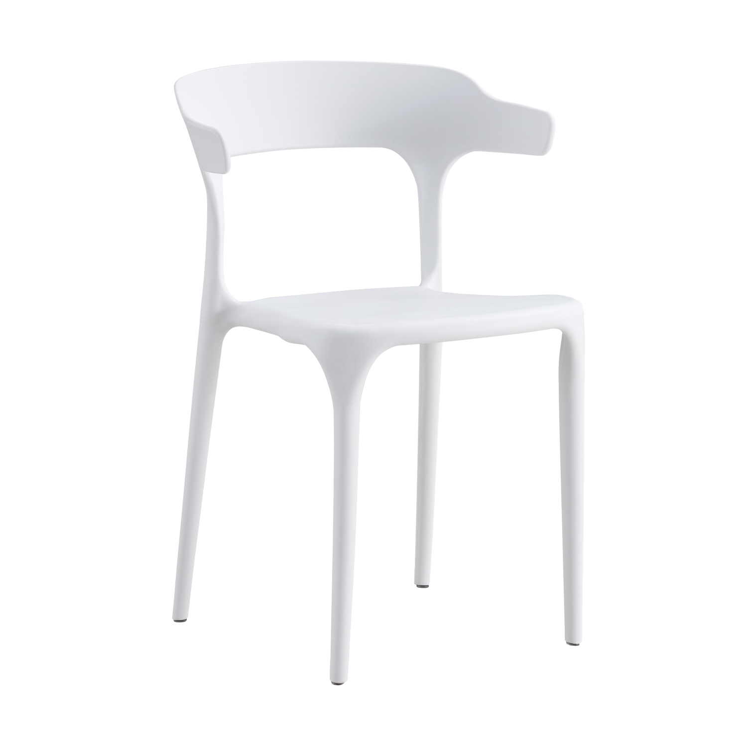 Foto 4 pulgar | Set 4 Sillas De Comedor Top Living Esp-bajab4pack Con Respaldo Curvo Color Blanco