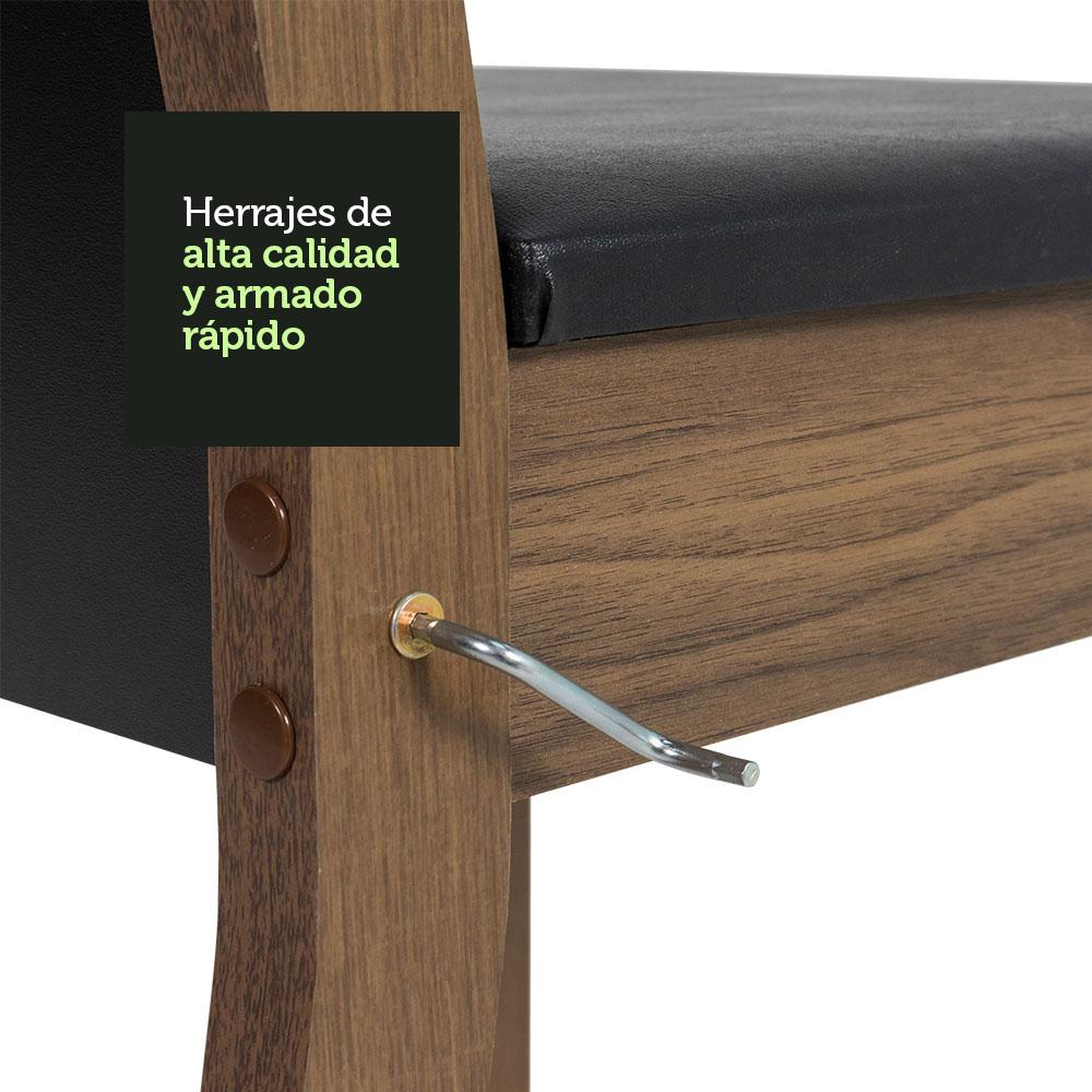 Foto 7 pulgar | Kit 6 Sillas De Comedor 4284 Madesa Negro/marrón
