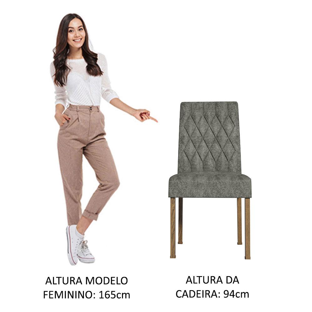 Foto 4 pulgar | Kit 4 Sillas Para Comedor Silver 4256 Madesa Color Gris