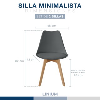 Foto 2 | Set 2 Silla Tulip Minimalista Moderna Comedor Acolchonada Color Rosa