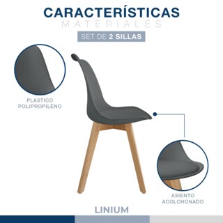 Foto 4 | Set 2 Silla Tulip Minimalista Moderna Comedor Acolchonada Color Rosa