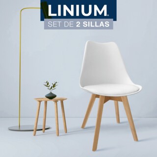 Foto 6 | Set 2 Silla Tulip Minimalista Moderna Comedor Acolchonada Color Blanco