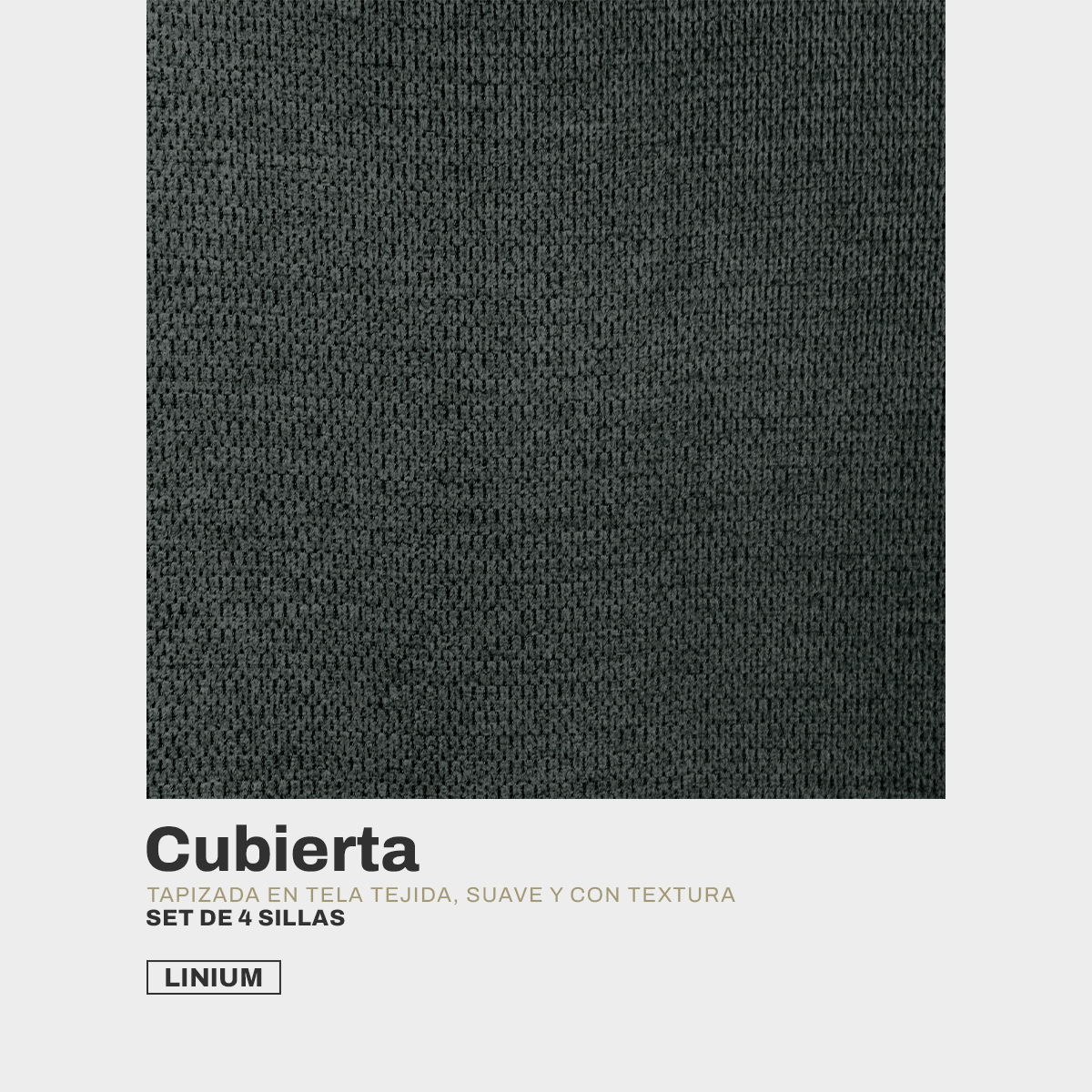 Foto 5 pulgar | Set 4 Silla Comedor Linium Tela Acolchonada Elegante Premium Color Gris